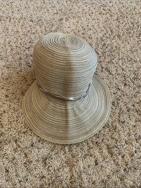 August Hats Cream Sun Hat with Satin Band